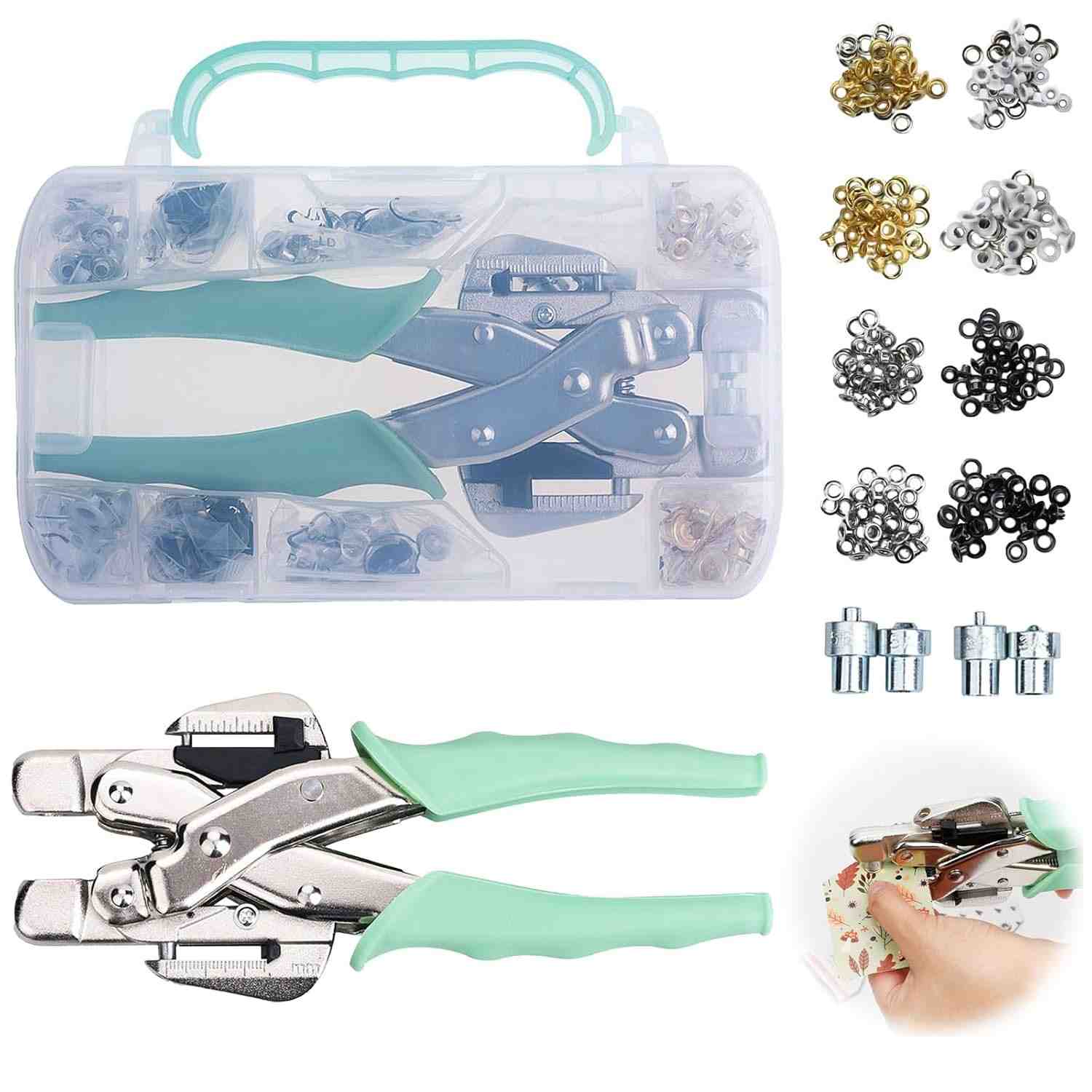 Kit Essencial de Ferramentas para Olhais: Alicate Perfurador e Ajustável para Artesanato Perfeito