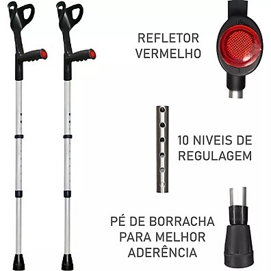 Muleta Canadense: Apoio Seguro e Ajustável