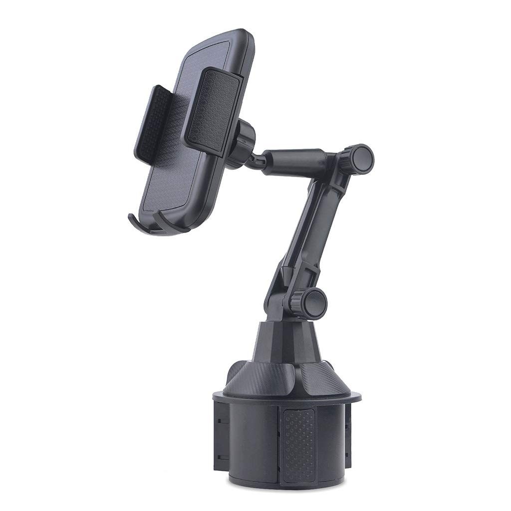 Suporte de Celular Q-XIAOKEAI para Porta-Copos: Ângulo Ajustável e Segurança para seu SUV, Carro ou Caminhão