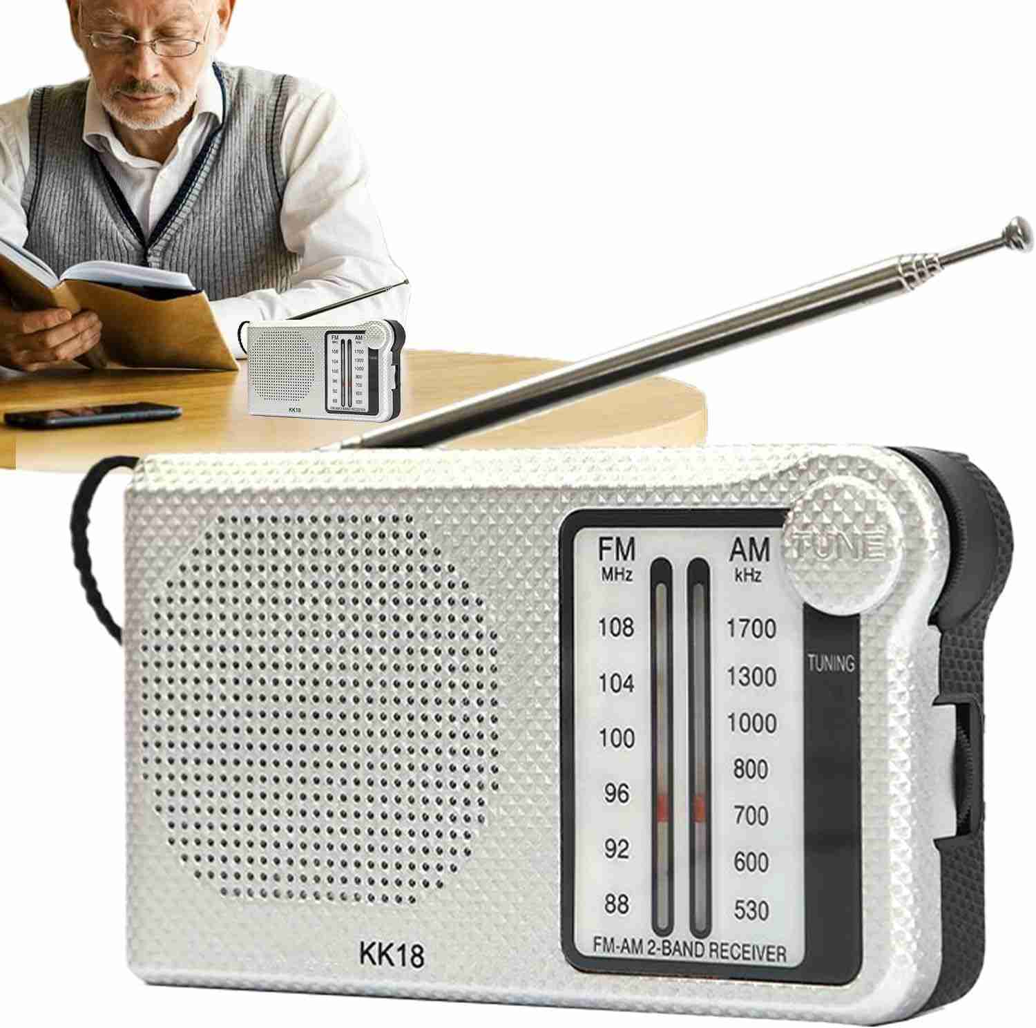 Rádio Portátil AM/FM AL 355 Recarregável: Sua Música Onde Você Quiser!