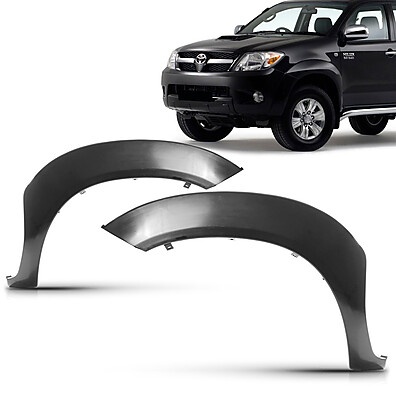 Alargador Paralama Dianteiro Hilux 2005-2011: Proteção e Estilo
