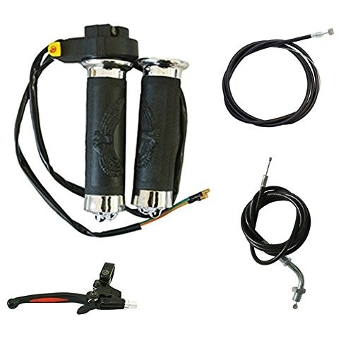 Kit Completo Alavanca de Embreagem e Acelerador para Bicicleta Motorizada 49cc-80cc