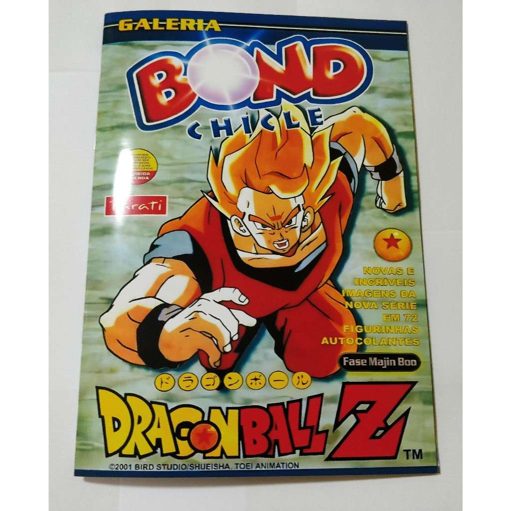 Álbum Dragon Ball Z Fase Majin Boo - Coleção Rara Bond Chicle