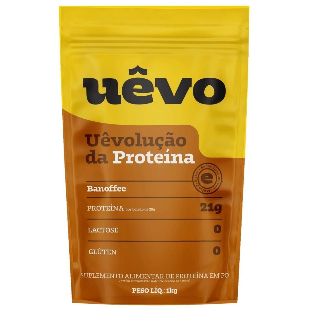 Albumina Uêvo 1kg Banoffe: Proteína Pura!