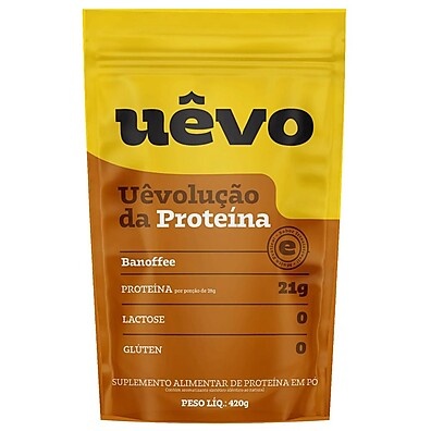Albumina Uêvo 420g Banoffe: Proteína Pura e Saborosa