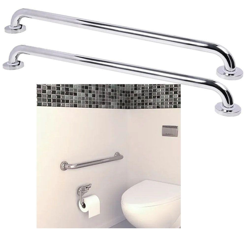Alça de Apoio Inox: Kit 2 Unidades Seguras
