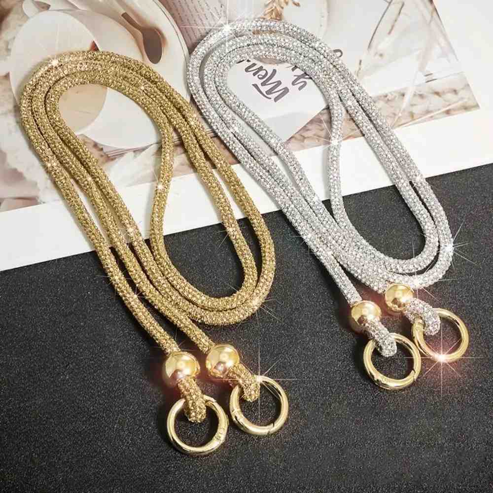 Alça de Celular com Strass: Estilo Bling Bling e Segurança