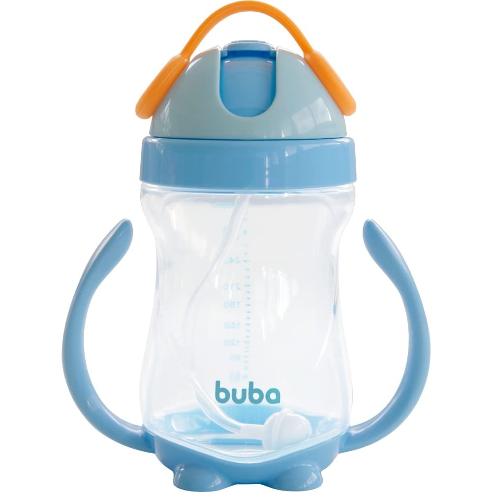 Copo com Alça Buba Azul - Seguro e Prático para Bebês