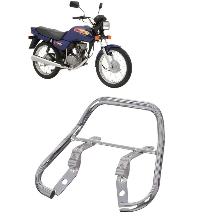 Alça Traseira Cromada Titan 125 (95-99): Estilo e Segurança Pro Tork