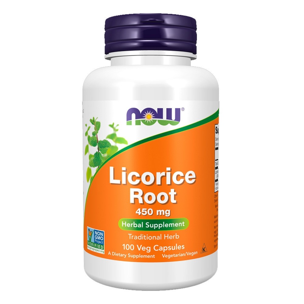 Alcaçuz 450mg Now Foods: Equilíbrio Digestivo Natural