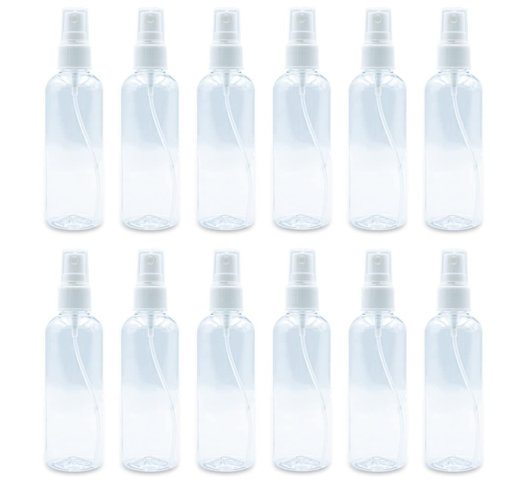 Kit com 12 Frascos Borrifador Spray 100ml - Ideal para Álcool, Perfume e Cosméticos | Arte Sedução