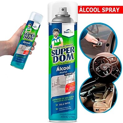 Álcool Spray 46% - Limpeza Rápida e Eficaz