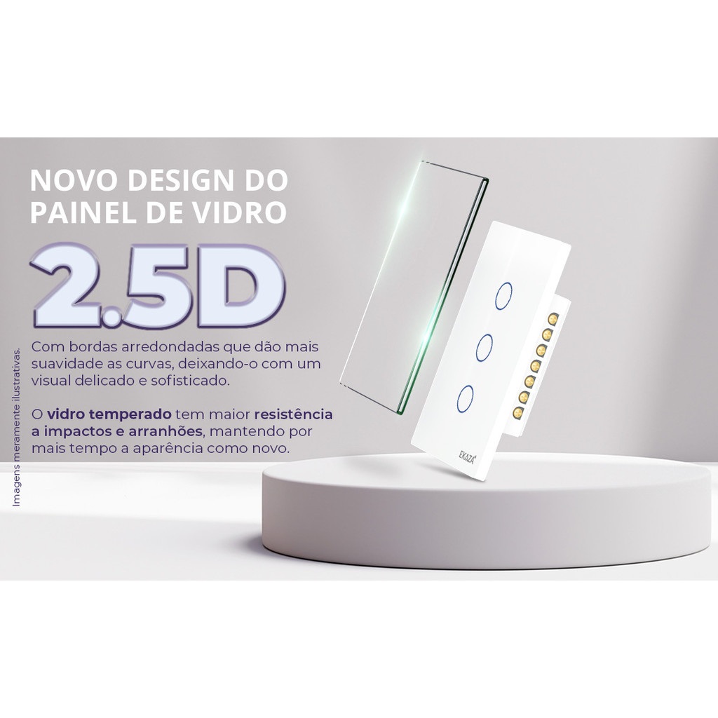 Ekaza 3 Botões WiFi: Automatize sua Casa com Alexa