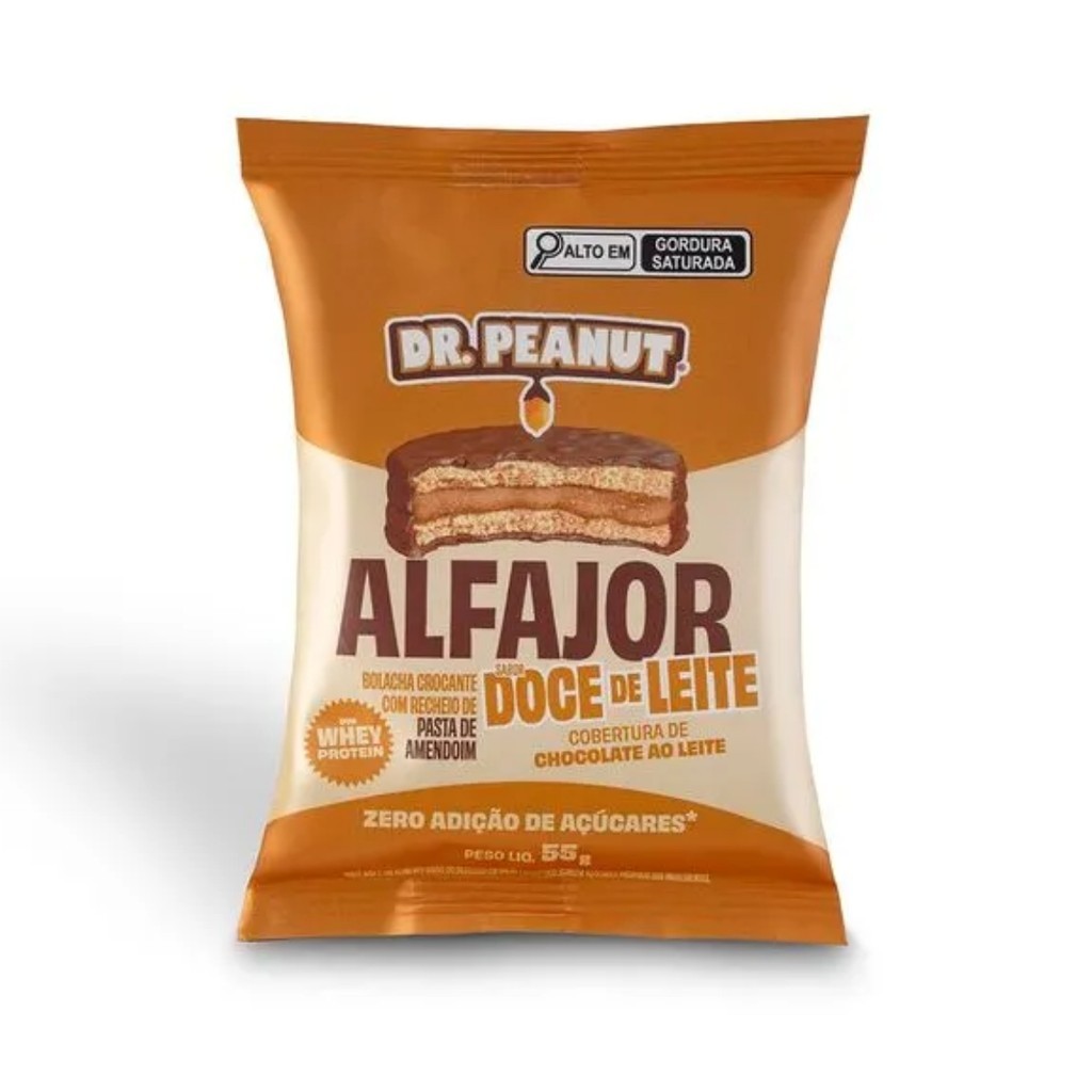 Alfajor Proteico Dr Peanut: Sabor e Saúde em 12 Unidades!