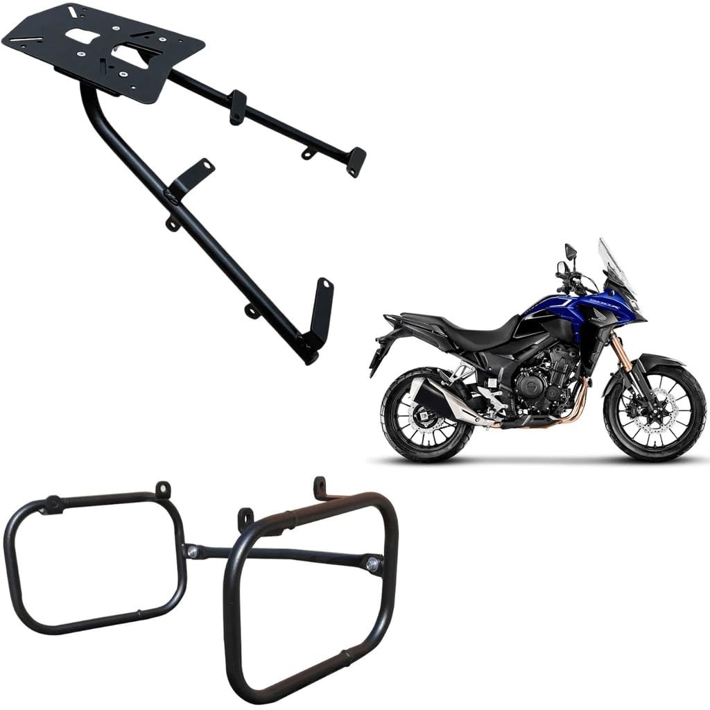 Kit Suporte Bau + Afastador Alforge CB 500X (2013-2025): Aventura e Praticidade!