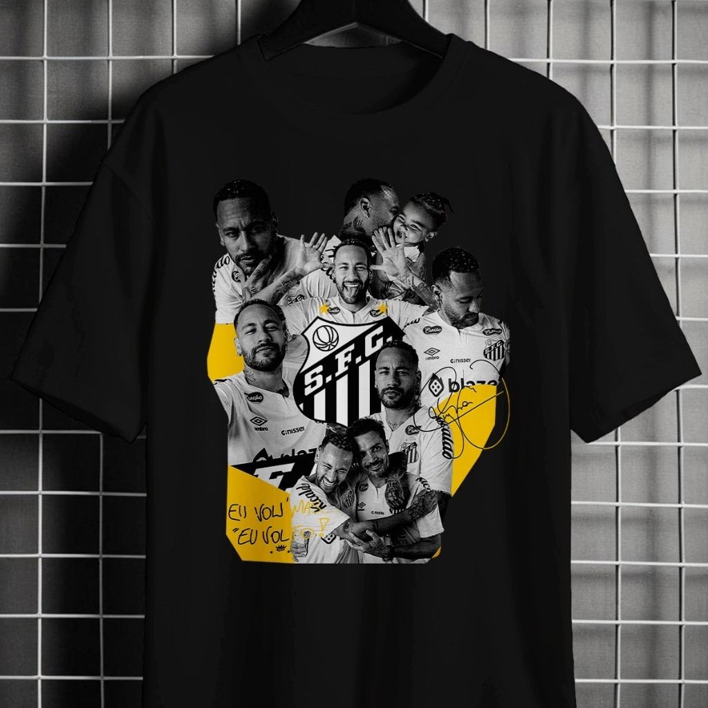 Camiseta Neymar Volta ao Santos 100% Algodão