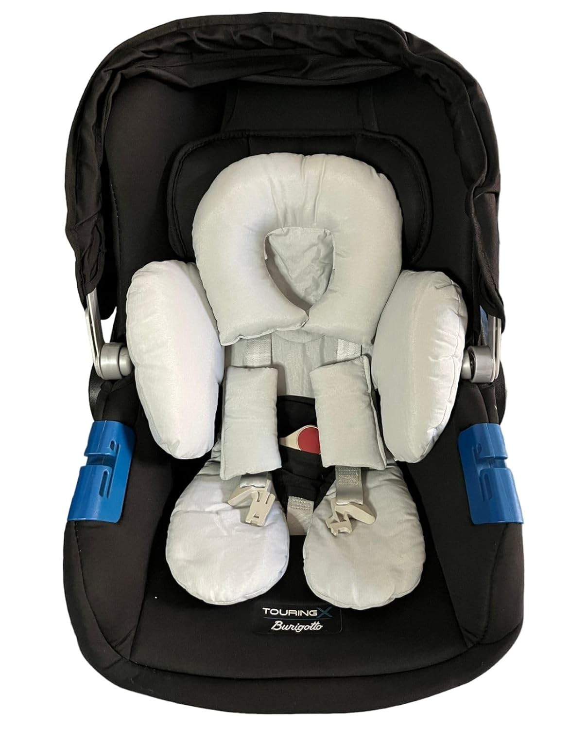 Redutor de Bebê Conforto Anatômico 100% Algodão Cinza - Conforto e Segurança para seu Bebê