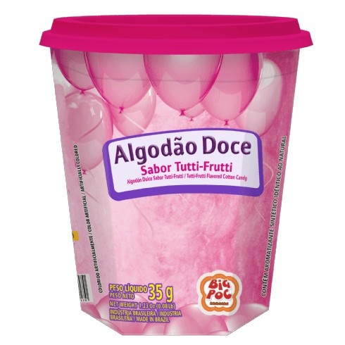 Algodão Doce Tutti Frutti: A Explosão de Sabor em 35g!