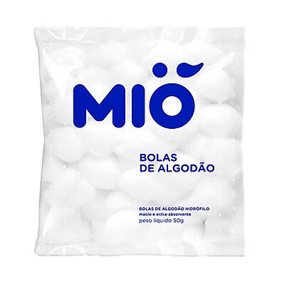 Algodão Mió Bola 50g – Hidrófilo e Prático