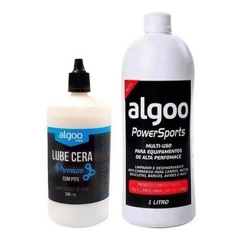 Algoo: Kit Limpeza Bike 1L + Cera PTFE 200ml