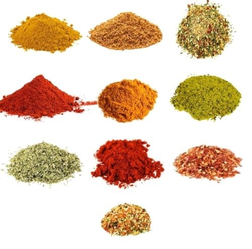 Kit 10 Temperos Condimentos - Açafrão, Alho frito, Chimichurri, Colorau, Curry, Edu Guedes, Lemon Pepper, Páprica Defumada, Orégano, Pimenta Calabresa