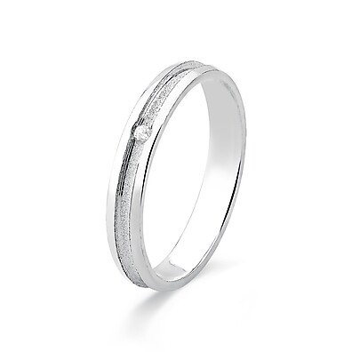 Aliança de Prata 925 com Zircônia – Elegância que Brilha