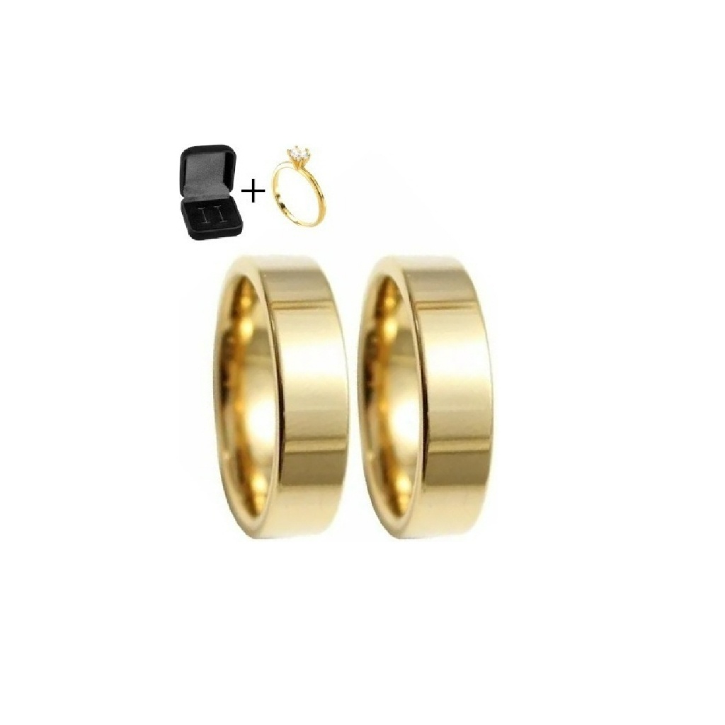 Alianças de Tungstênio Ouro 18K: Brilho e Durabilidade