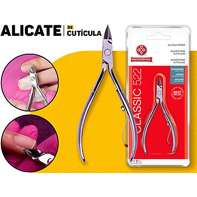 Alicate de Cutícula Mundial 522-C: Precisão Profissional