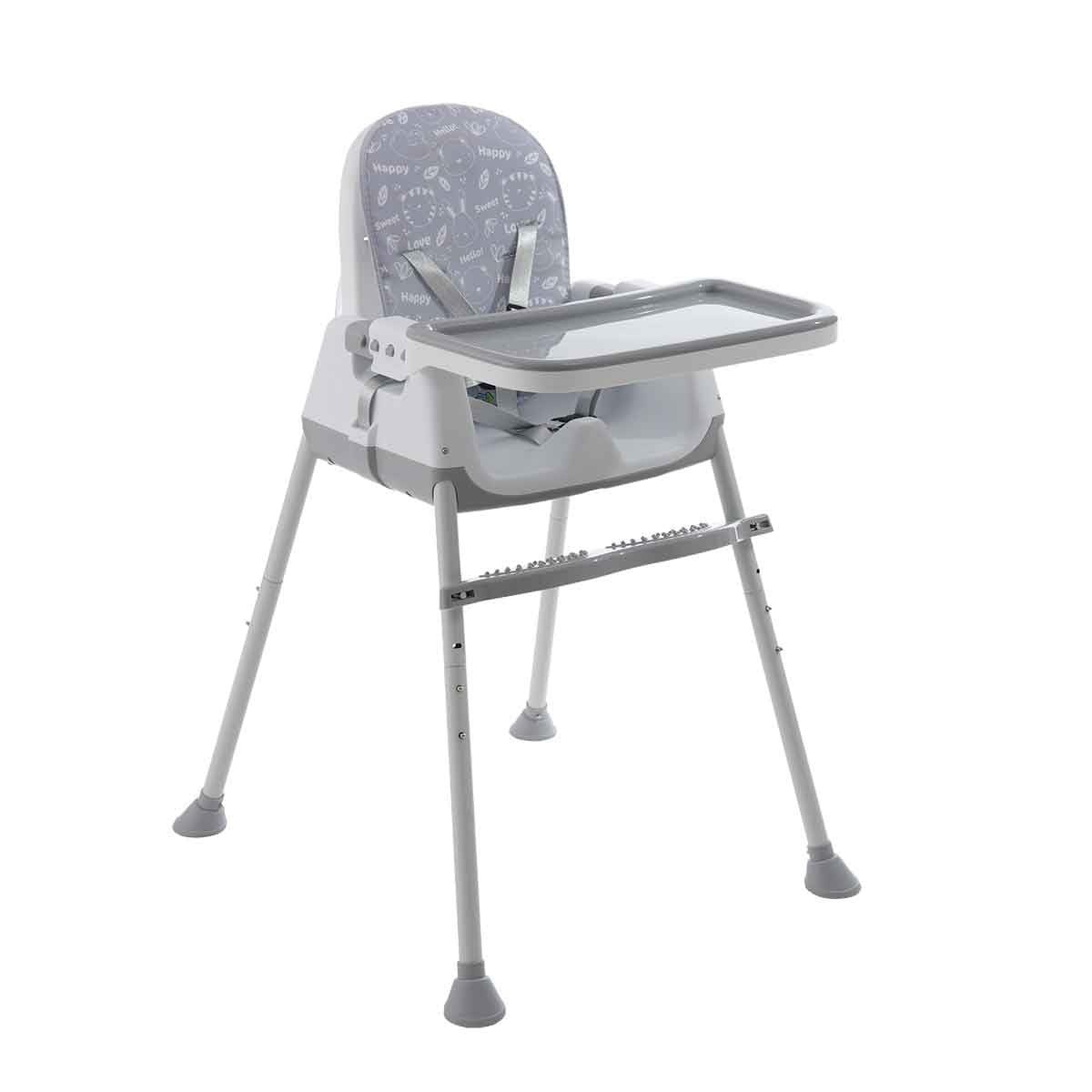 Cadeira de Alimentação Bebê 3 em 1 Portátil Zest Cinza - Maxi Baby