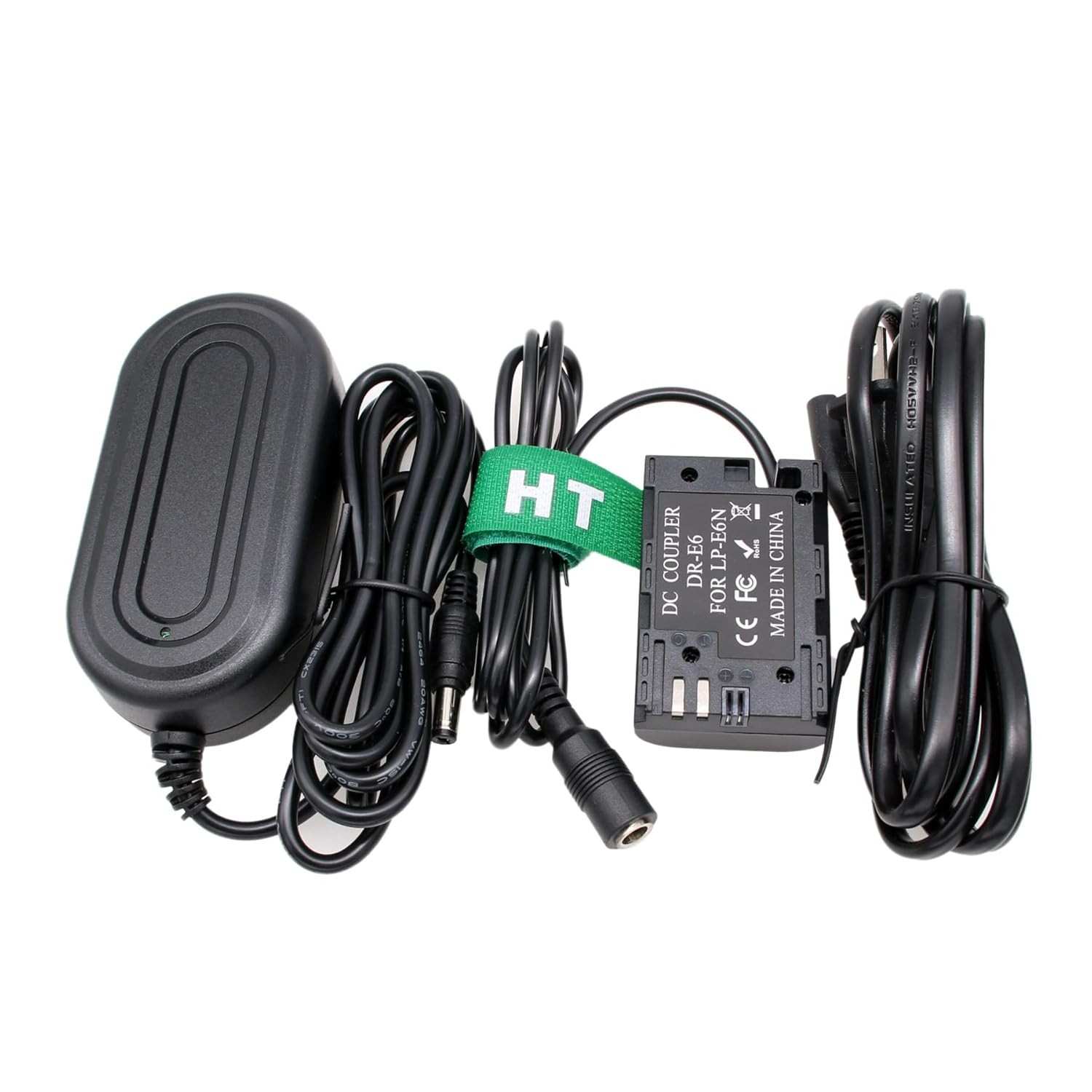Adaptador de Alimentação HangTon LP-E6N para Canon R5C, R7, R6, R5 e Monitores