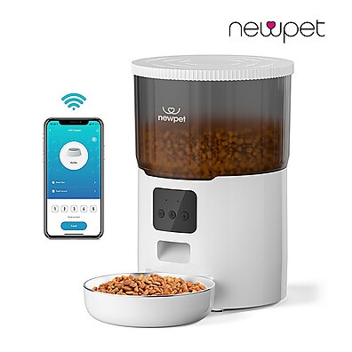 Alimentador Automático Newpet 4L: Comida na Hora Certa!