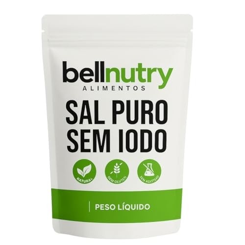 Sal Marinho Puro Sem Iodo Mossoro 5Kg - Bellnutry Alimentos