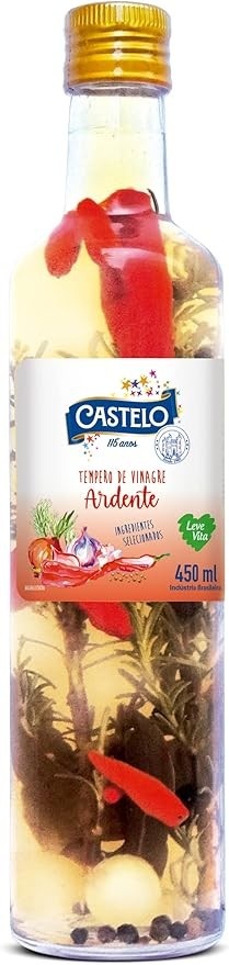Castelo Alimentos Tempero de Vinagre Ardente Leve Vita, 450ml