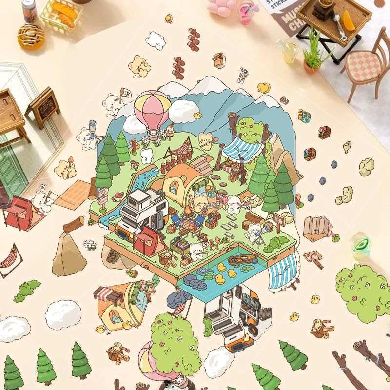 Adesivos 3D Miniatura Cenas DIY: Alivie o Estresse com Decorações Criativas!