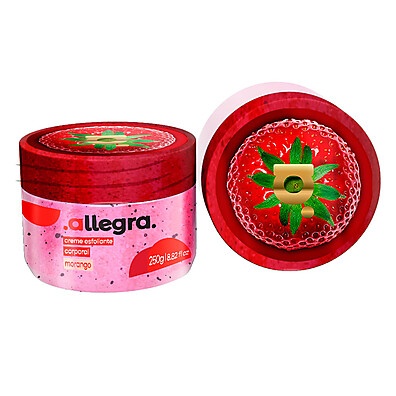 Allegra Morango: Esfoliação Deliciosa!