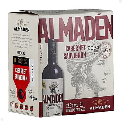Almadén Cabernet Sauvignon 3L Bag in Box: Praticidade e Sabor!