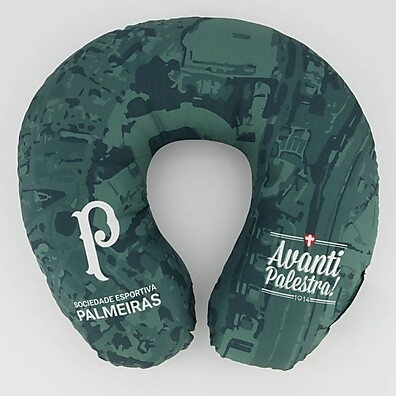 Almofada de Pescoço Palmeiras: Conforto e Paixão em Verde!