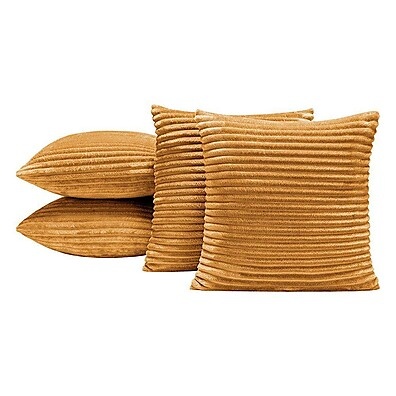 Almofadas Mostarda 45x45cm: Kit Aconchego Isabel