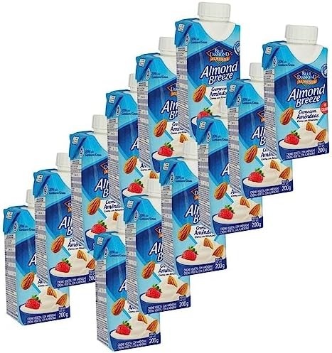 Creme de Leite de Amêndoas Almond Breeze 12 unidades de 200g