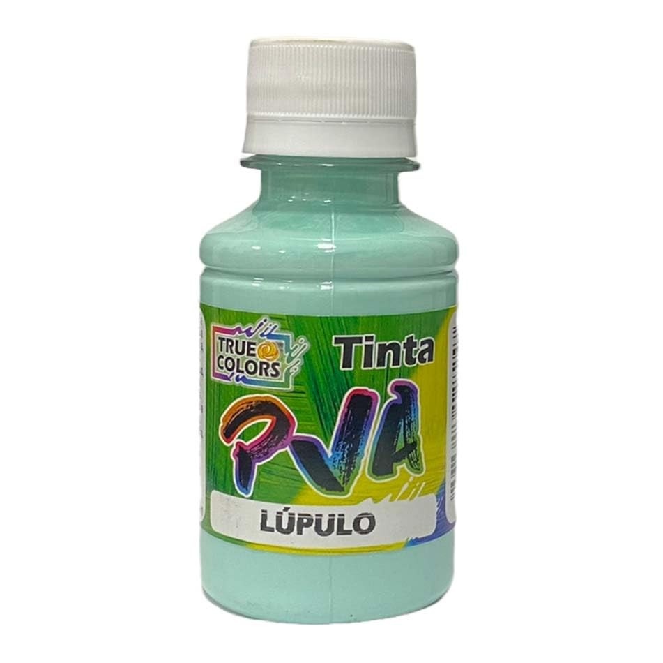 Tinta PVA 100 ml True Colors - Verdejante Verdinho Lúpulo 6122 | Alta Cobertura e Brilho Intenso