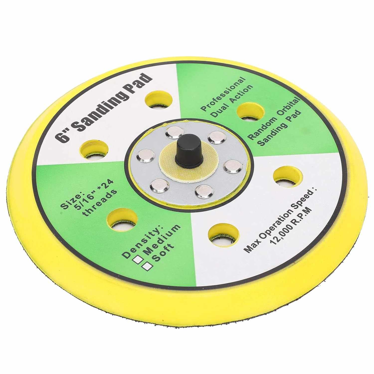 Disco Universal de Lixamento Almofada 6" ABS - Alta Resistência para Acabamentos Profissionais