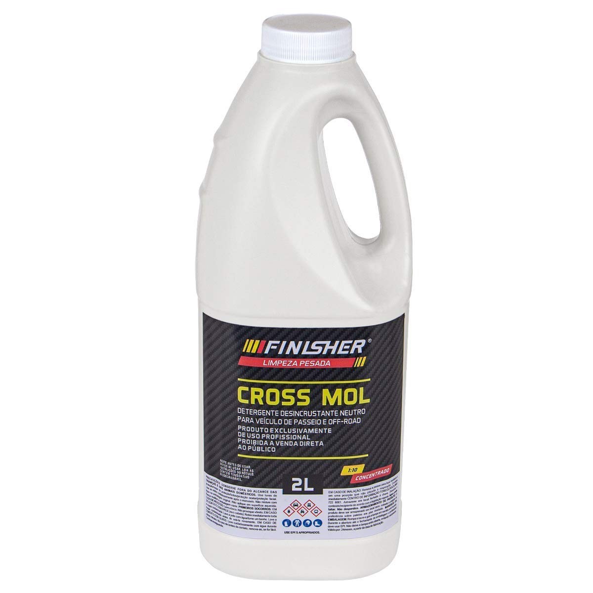 Cross Mol Finisher: Detergente Desincrustante Neutro 2L para Lavagem Automotiva de Alta Performance