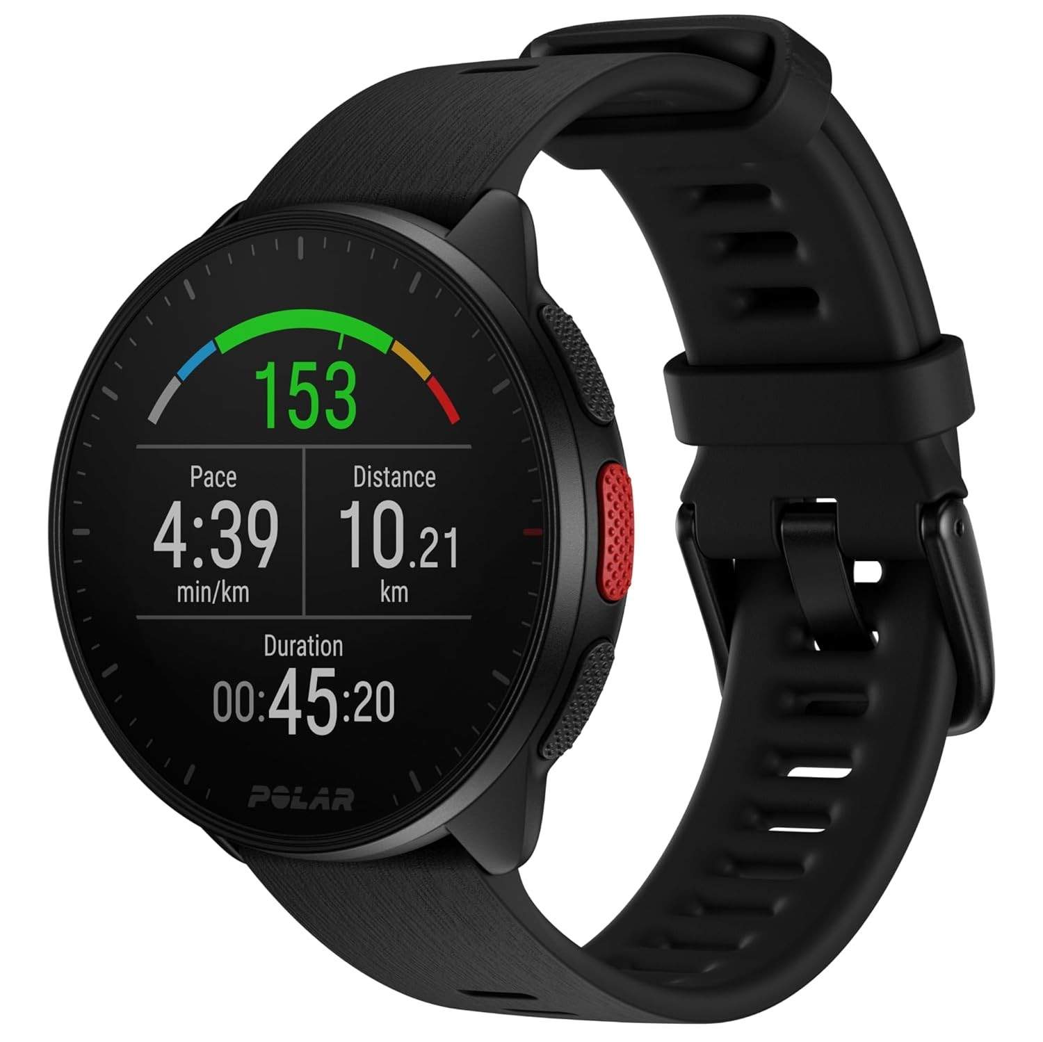 Polar Pacer Preto: Relógio GPS Ultraleve para Corredores de Alta Performance