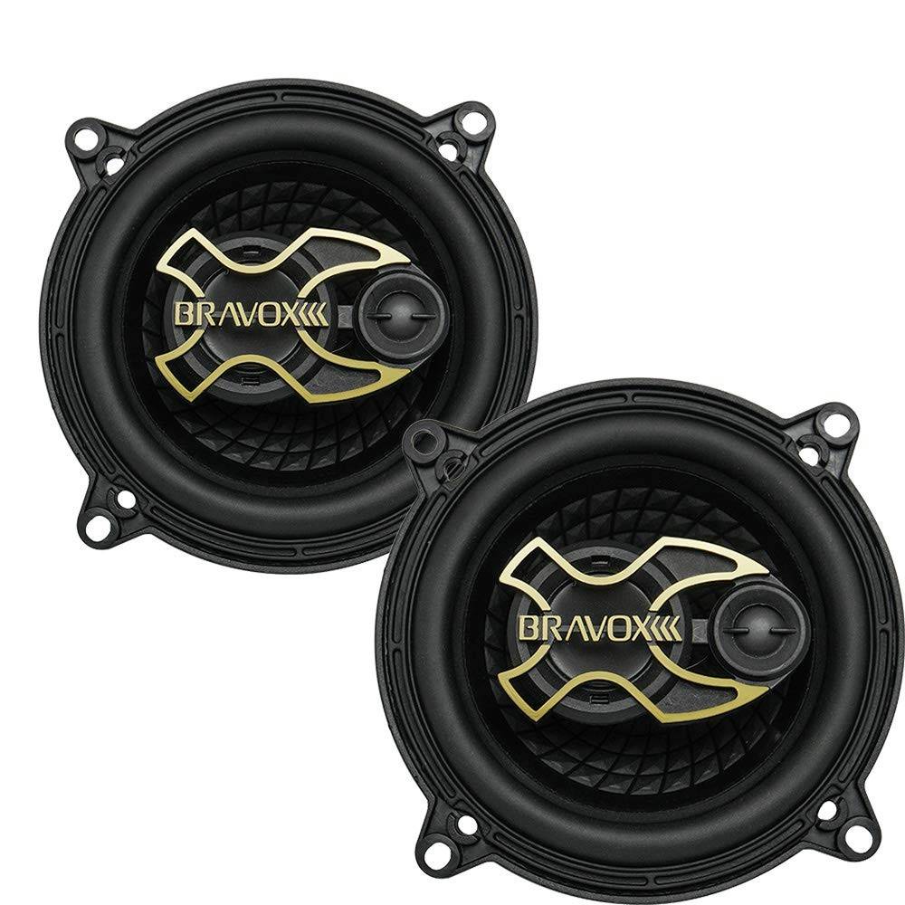Par de Alto-Falantes Bravox B3X50 GOLD Triaxial 5" 100W RMS - Som Potente e Claro