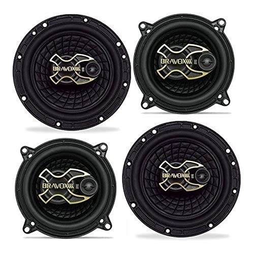 Kit 2 Pares de Alto Falantes Bravox B3x60 (6") e B3x50 (5") - Som Imersivo no Seu Carro!