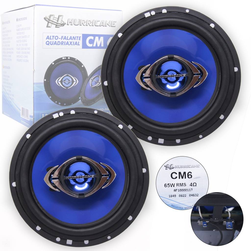 Alto Falante Hurricane CM6 6” – Som Potente!