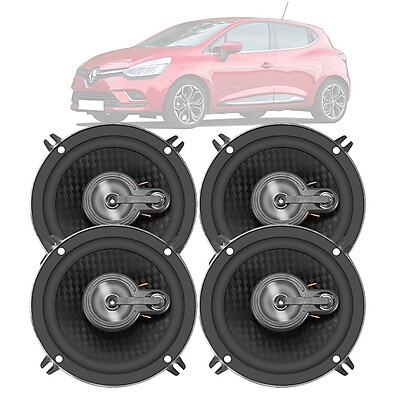 Alto-Falantes Renault Clio/Scenic: Kit 4 Force One 5"
