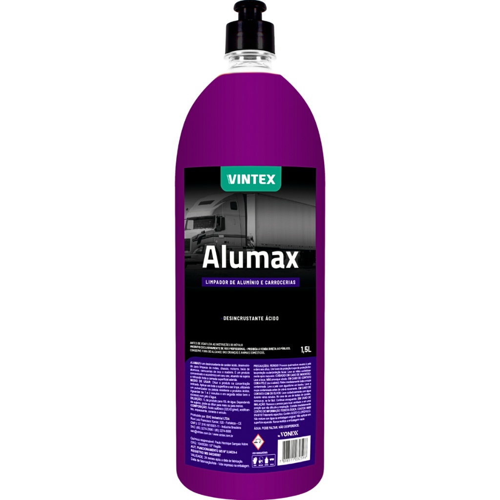 Alumax 1,5L: Limpeza Profunda para Alumínio