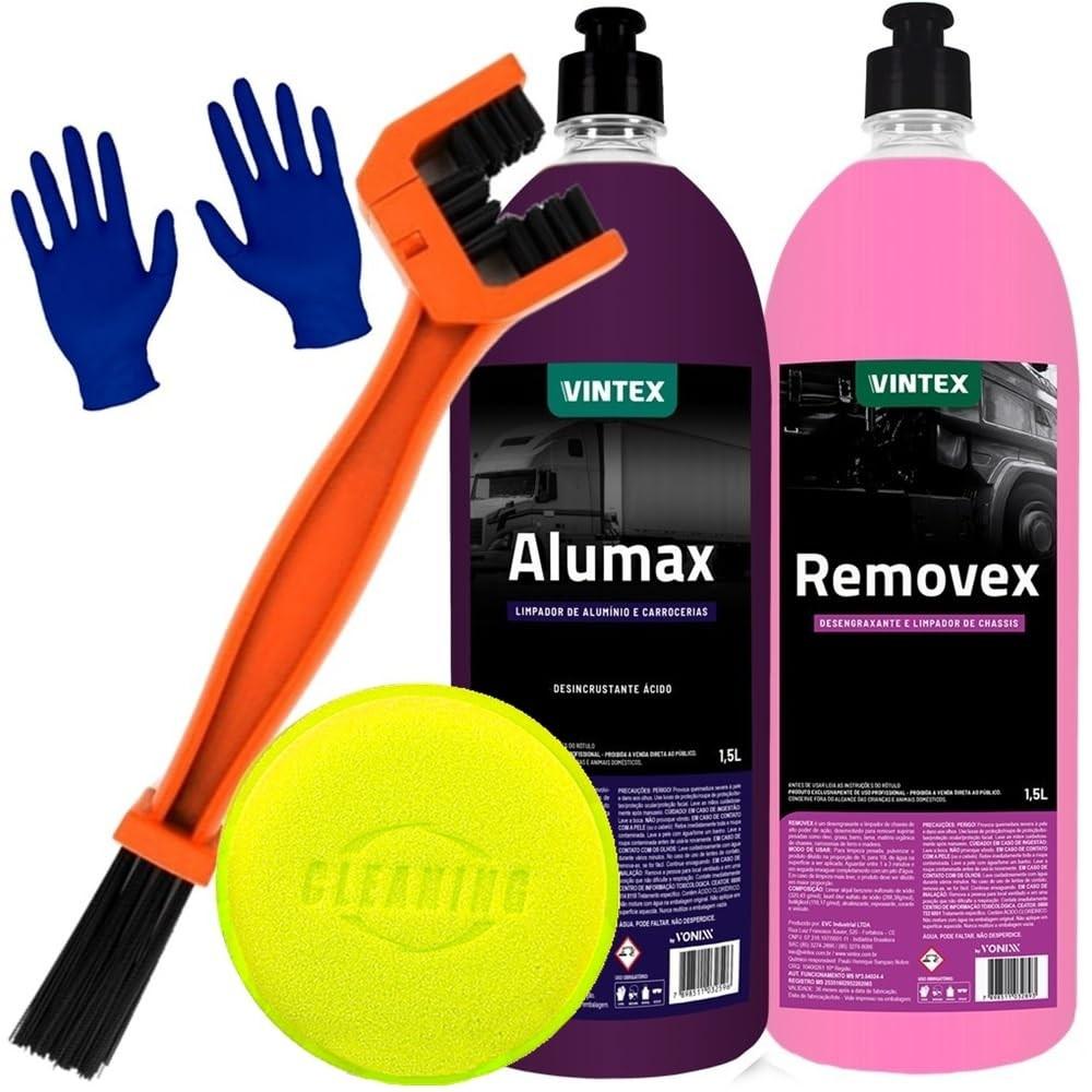 Kit Completo Alumax Removex Vonixx + Acessórios Karbox: Limpeza Profissional Automotiva