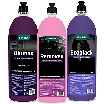 Alumax Ecoblack: Kit Limpeza Automotiva Completo